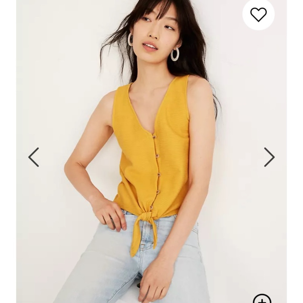 Madewell Texture & Thread Tie Top